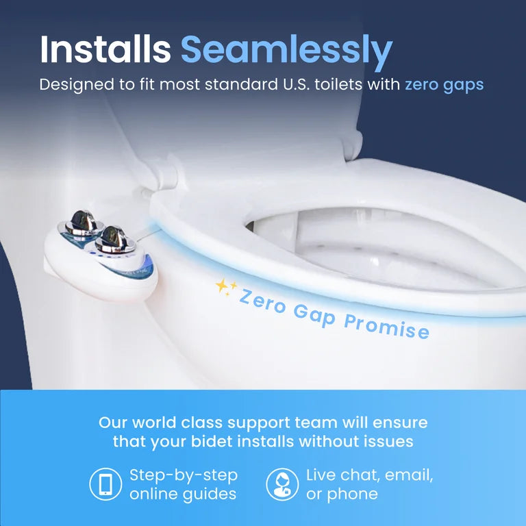 LUXE Bidet NEO 120 - Self-Cleaning Nozzle, Fresh Water Non-Electric Bidet Attachment
