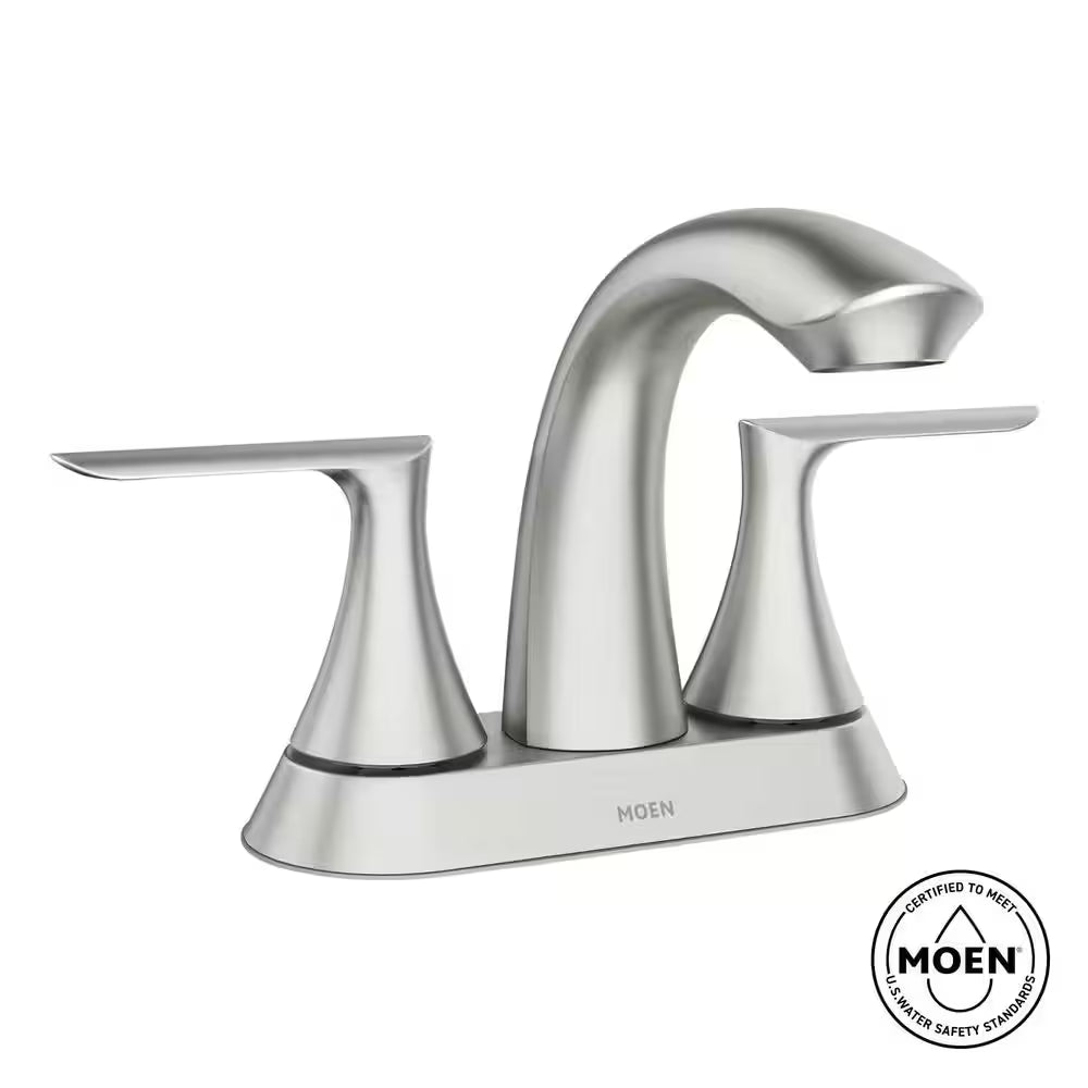Moen Findlay 2‑Handle Centerset Bathroom Faucet – Spot Resist Brushed Nickel