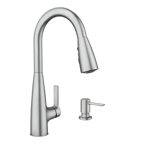 Moen Haelyn 87627SRS Chrome One-Handle High Arc Pulldown Kitchen Faucet